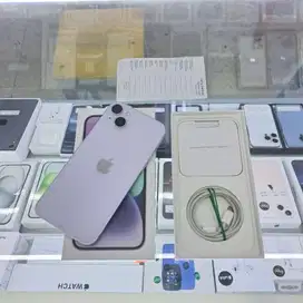 Second Apple IPhone 14 Plus 128GB Purple Ex IBOX Mulus Fullset Ori