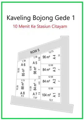 Kavling Bojong Gede Bogor Legalitas SHM, Tanah Luas Harga Terjangkau!