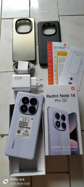 xiaomi redmi note 14 pro 5G ram 8+8/256 masih 3 bulanan