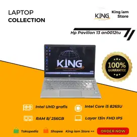 Laptop HP Pavilion 13 i5-8256U RAM 8GB SSD 256GB FHD Slim Cocok Zoom