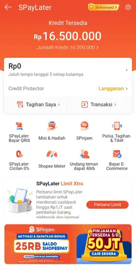 Gestun Shopeepay Latter admin 2% murah, bisa semua hp