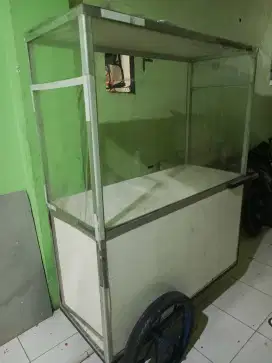 Gerobak besi 2 meter gerobak aluminium