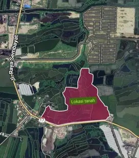 DIJUAL TANAH PLOT INDUSTRI MANYAR GRESIK