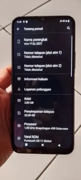 Hp vivo y12s ram 3/32