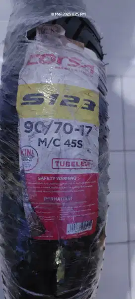 Ban Tubles corsa ukuran 90/70 Ring 17 gratis pentil