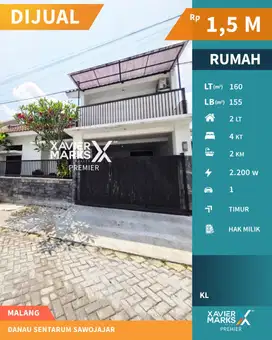 Dijual Rumah Asri Terawat di Danau Sentarum Sawojajar Malang (OLX647)