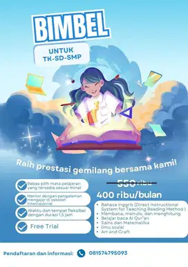 LES PRIVAT TK, SD, dan SMP