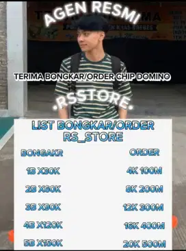 PRICELIST BONGKAR//ORDER CHIP HDI