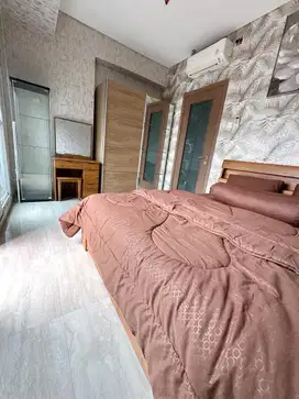 disewakan 1BR furnished Apt. Puri Orchard lt tinggi view pool
