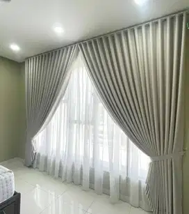 Cod Gorden Blackout Sekat Klinik Hordeng Pintu Gordyn Vitrase