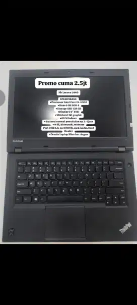 Laptop Built Up X Display Type : Nb Lenovo L440