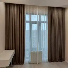 Pemesanan Gorden Blackout Sekat Klinik Hordeng Pintu Gordyn Vitrase
