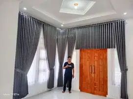 Pembuatan Tirai Gorden Jendela Gordyn Mewah Hordeng Model Terbaru Mura