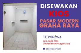 DISEWAKAN MURAH Kios Pasar Modern Graha Raya DEPAN Pasar Malam Kulinr