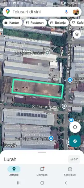 Dijual Tanah Sawah Luas 8.000 m² di Kab. Cirebon