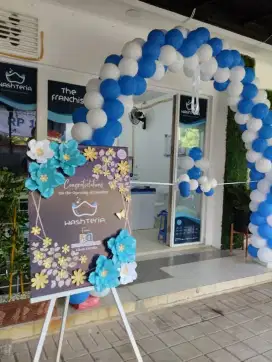 Paket ekonomis grand opening dekorasi balon lengkap jember lumajang