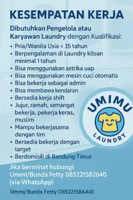 pengelola laundry