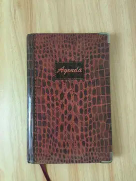 Buku Agenda Hard Cover Ukuran Kecil Warna Coklat