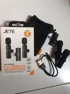 Clip On Wireless Jete CO1 Mic Wireless 2 in 1