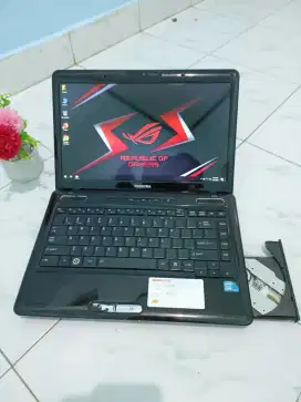 Laptop Toshiba L510 core i3 game desain sperti baru