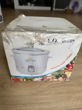 (BARU) Slow cooker iq baby electric, belum pernah dipakak