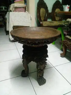 1 Tempat Buah Ukir Bali Antik Bonus Buah-Buahan Kayu (COD)