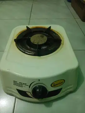 Di jual kompor 1 tungku merk quantum komplit selang regolator
