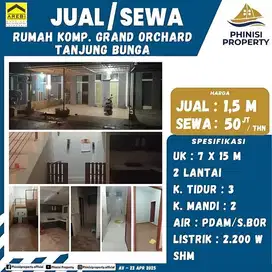 DIJUAL Rumah 2 Lantai di Grand Orchard Tanjung Bunga