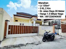 Jual Rumah Baru Area Manahan Solo, Dekat Stadion, Paragon, SGM