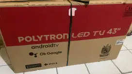 Dijual TV Polytron 43” Android NEW