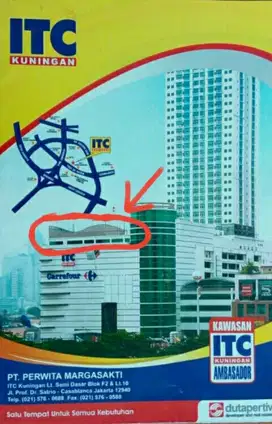 Office space di Pathouse ITC kuningan lb 215 m2  siap huni  !!!