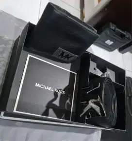 Belt & Wallet Michael Kors 100% ORI leather fullset VGC mulus like NEW