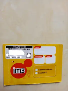 im3 indosat 11 digit nomor cantik