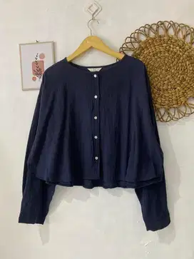 Blouse wanita Lengan Panjang Model Layer – Gaya Kasual Modern