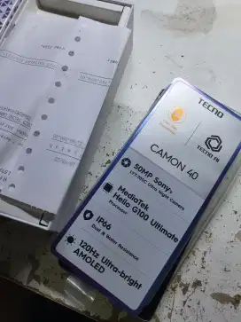 Techno Camon 40 Ram 8gb Internal 256gb
