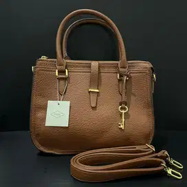 [New] Fossil Ryder Satchel Brown Medium Hand Bag