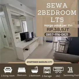 2BR sewa full furnished lt 5 /thn apartemen bassura city