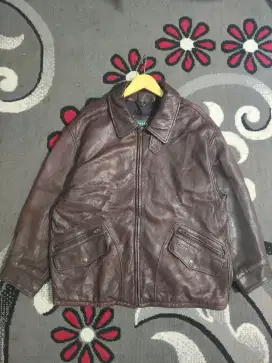Leather Jacket Bally Italy Vintage Jacket Man's Jaket Kulit Bally