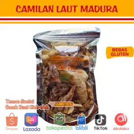 Camilan Laut Madura Rambak Kulit Ikan Pari Bebas Gluten Asli Alami