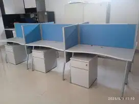 6 Meja Workstation
