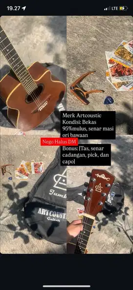 Gitar acoustic bekas like new