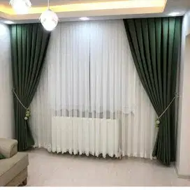 Cod Tirai Gorden Jendela Gordyn Mewah Hordeng Model Terbaru Murah