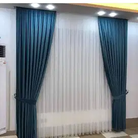Pusat Tirai Gorden Jendela Gordyn Mewah Hordeng Model Terbaru Murah