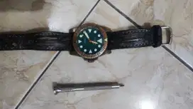 Helson diver brass watch