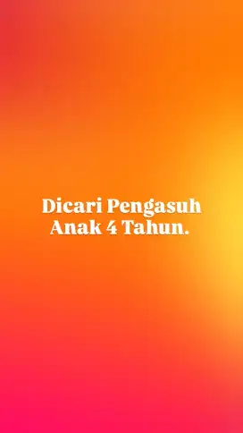 ART (Jaga Anak)