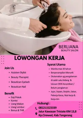 Lowongan Kerja salon khusus wanita