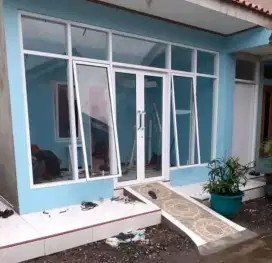 Rolling door folding gate almunium murah