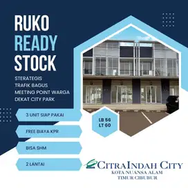 Ruko Matoa citra indah city siap huni ramai kunjungan