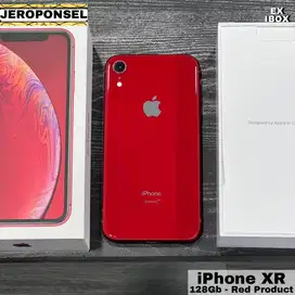 IPHONE XR 128GB RED IBOX FULL SET ORI GARANSI ADA MINUS