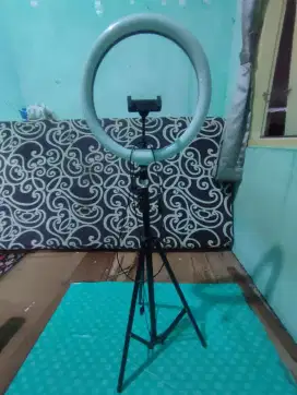 Ring light with holder